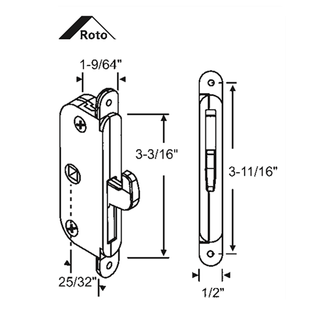 Mortise Lock Anderson SDL1317 Sliding Glass Door Mortise Locks The Hardware Experts