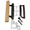Amesbury Truth Wood Patio Door Handle Set – 3 ¹⁵⁄₁₆" Screw Spacing – SDH-1247 – Sliding Glass Door Handle