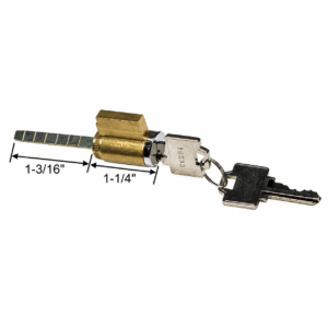 Key Cylinder Lock with 2 Keys - SDL-1303 - Sliding Glass Door Key Cylinders