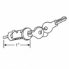 Key Cylinder for Sliding Glass Door - SDL-1301 - Sliding Glass Door Key Cylinders