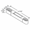 PEACHTREE Die Cast Single Mortise Keeper - SDK-1511 - Sliding Glass Door Keepers