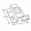 Sliding Glass Door Patio Door Keeper - White Finish - SDK-1506 - Sliding Glass Door Keepers