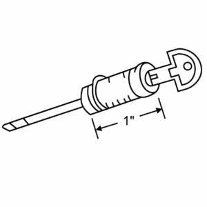 Key Cylinder Keyed Different - SDL-1302 - Sliding Glass Door Key Cylinders