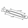 Sliding Glass Door Single Mortise Flat Face Plate - SDL-1349 - Sliding Glass Door Lock Face Plates