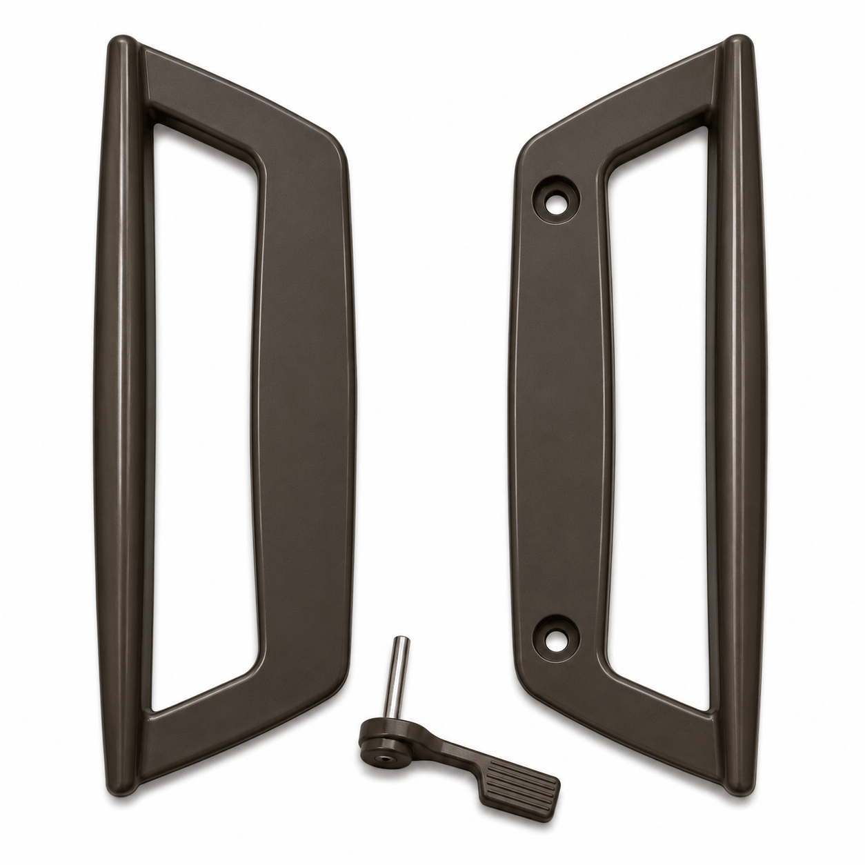 American Weathershield Sliding Patio Door Handle – 3 ¹⁵⁄₁₆" Screw Spacing – SDH-1262 – Sliding Glass Door Handle - Bronze