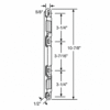 Surface Double Mortise Keeper - Stainless Steel - SDK-1516 - Sliding Glass Door Keepers