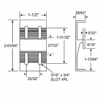 4-Hole Patio Door Keeper - White Finish - SDK-1509 - Sliding Glass Door Keepers