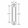 Sliding Glass Door Pocket Trim Plate - SDK-1503 - Sliding Glass Door Face Plates