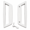 American Weathershield Sliding Patio Door Handle – 3 ¹⁵⁄₁₆" Screw Spacing – SDH-1262 – Sliding Glass Door Handle - White